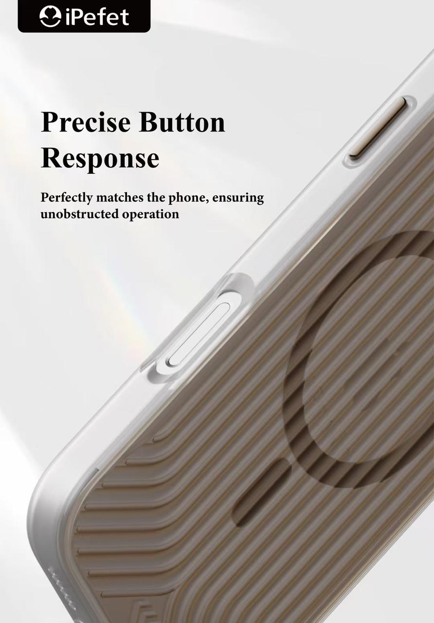 Luxury glossy Magsafe Magnetic Case for iPhone 16 Pro Max - Gold