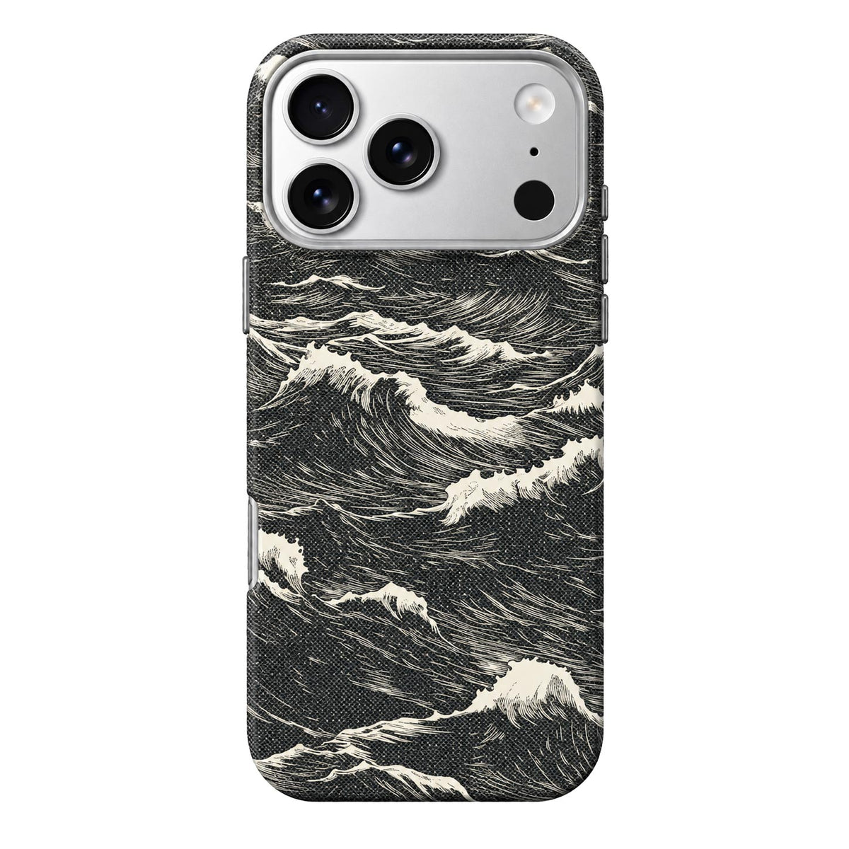 Snow Mountain Pattern Skin Fiber Pattern MagSafe Case for iPhone 17/18 Pro Max