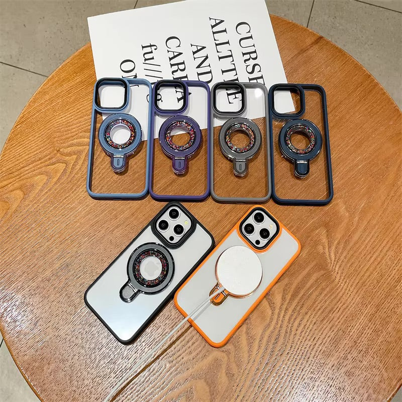 Fashion Magnetic Diamonds Case for iPhone 15 Pro Max