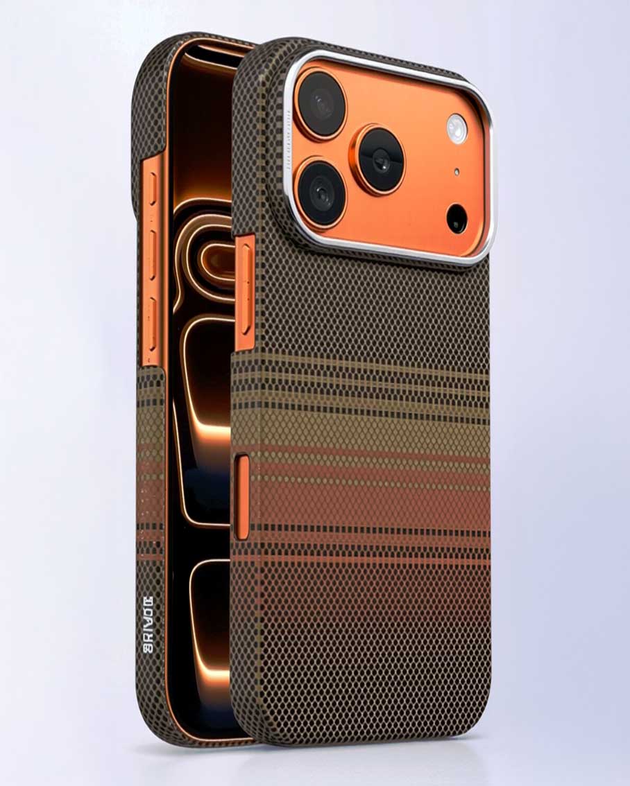 Lanex Ultra-slim Diamond Cut Carbon Fiber MagSafe Case for iPhone 17 Pro Max