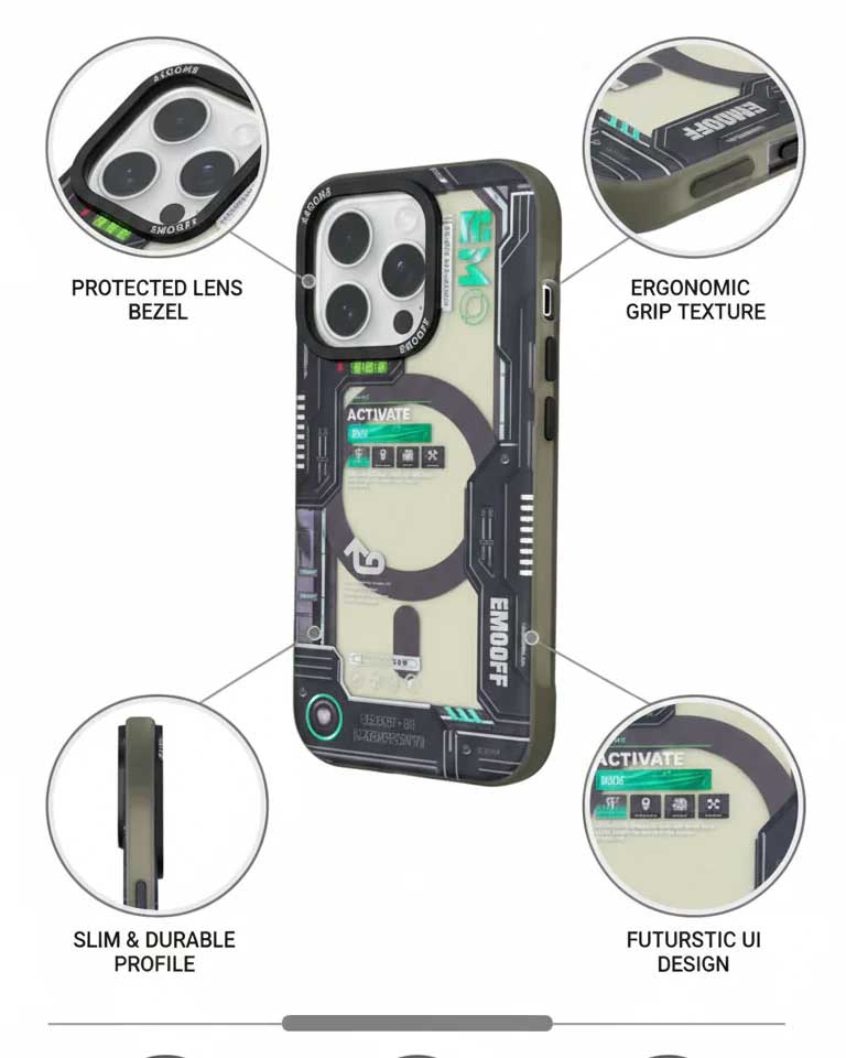 EMOOFF 3D Printing Case MagSafe for iPhone 16 Pro Max - P-1