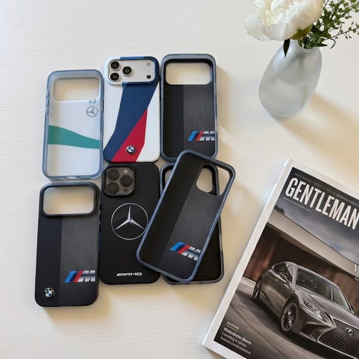 BM/MER Silicone Matte Case with Metal Emblem Shockproof Case for iPhone 16 Pro Max