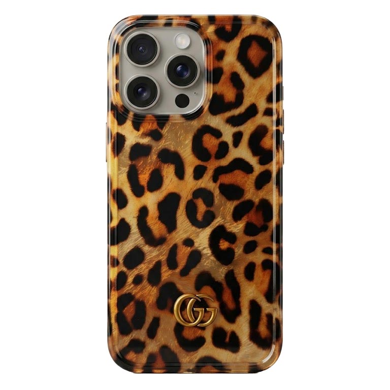 Glossy TecHub luxury iPhone 15 Pro Max case with sleek design and premium finish, protecting the back of the smartphone.
