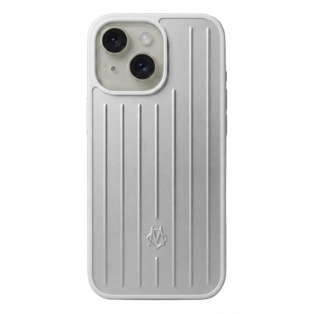 Vertical Striped Luggage Style Full Coverage Case for iPhone 14 - 13