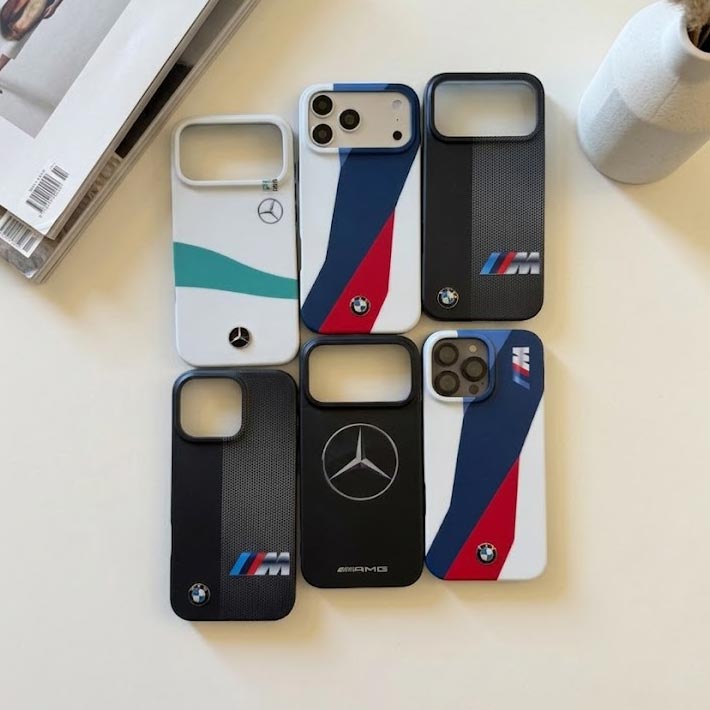 BM/MER Silicone Matte Case with Metal Emblem Shockproof Case for iPhone 16 Pro Max