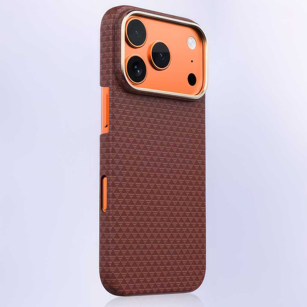 Lanex Premium Ultra-slim Diamond Carbon Fiber Case for iPhone 17 Pro Max