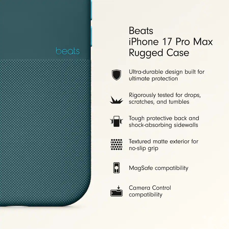 Beats iPhone 17 Pro Max Rugged Case with MagSafe and Camera Control
