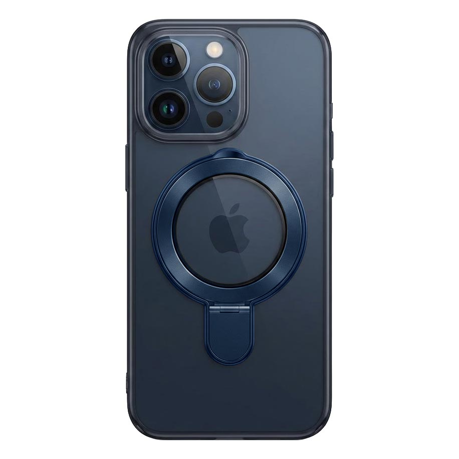 iPhone 14 Pro Max Mike case with MagSafe stand and camera lens protector, featuring sleek design and secure fit