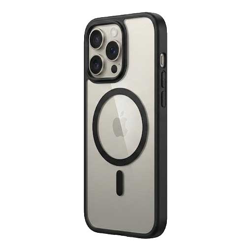 TecHub BigC premium shiny MagSafe case for iPhone 16 Pro Max, featuring a sleek, reflective design and precise cutouts.