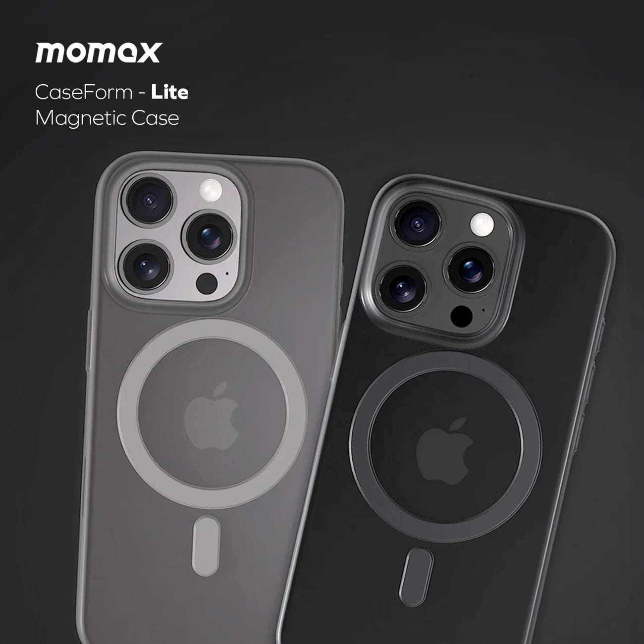 Momax CaseForm Lite Super Slim Case With MagSafe for iPhone 16 Pro Max - Black