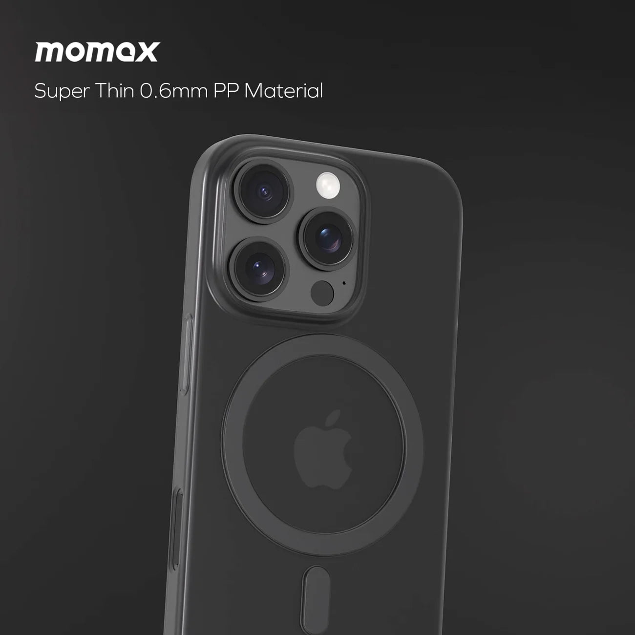 Momax CaseForm Lite Super Slim Case With MagSafe for iPhone 16 Pro Max - Black
