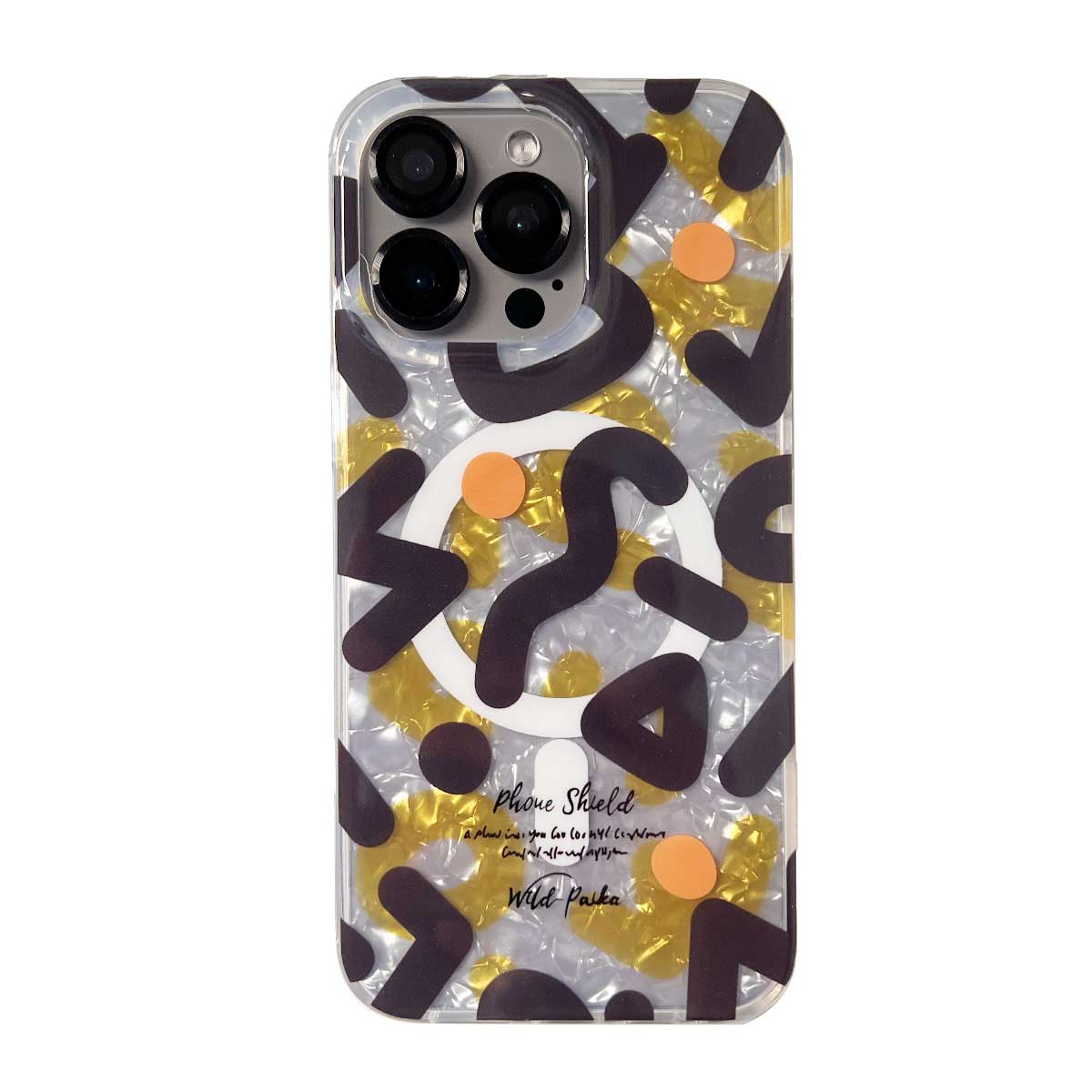 Original Graffiti Ornaments Magsafe Magnetic Case For iPhone 16 Pro Max - Black