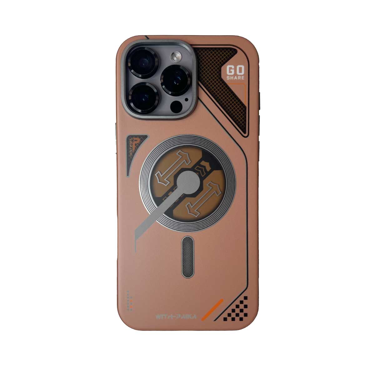 Jmgokit Stylish Trend Protective Case for iPhone 16 Pro Max - Brown