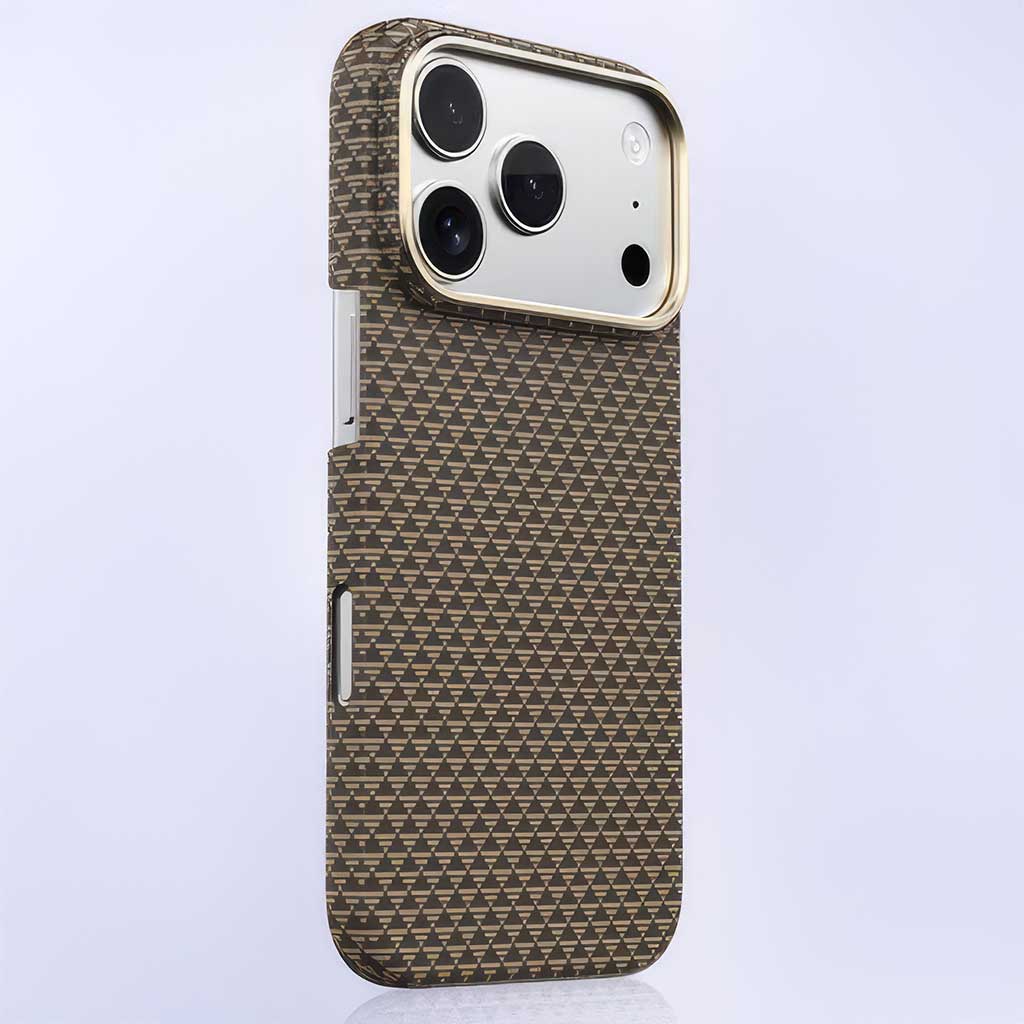 Lanex Premium Ultra-slim Diamond Carbon Fiber Case for iPhone 17 Pro Max