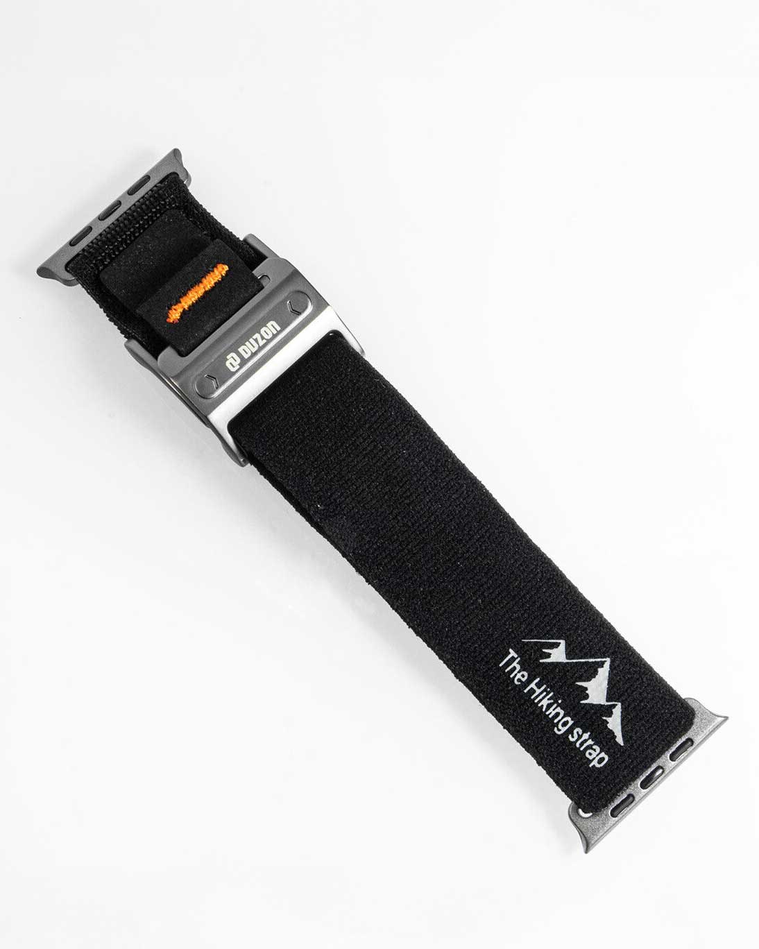 Duzon Nylon Loop Watch Band for Apple Watch 42/44/45/46/49 mm – Double Velcro Strap with Magnetic Buckle