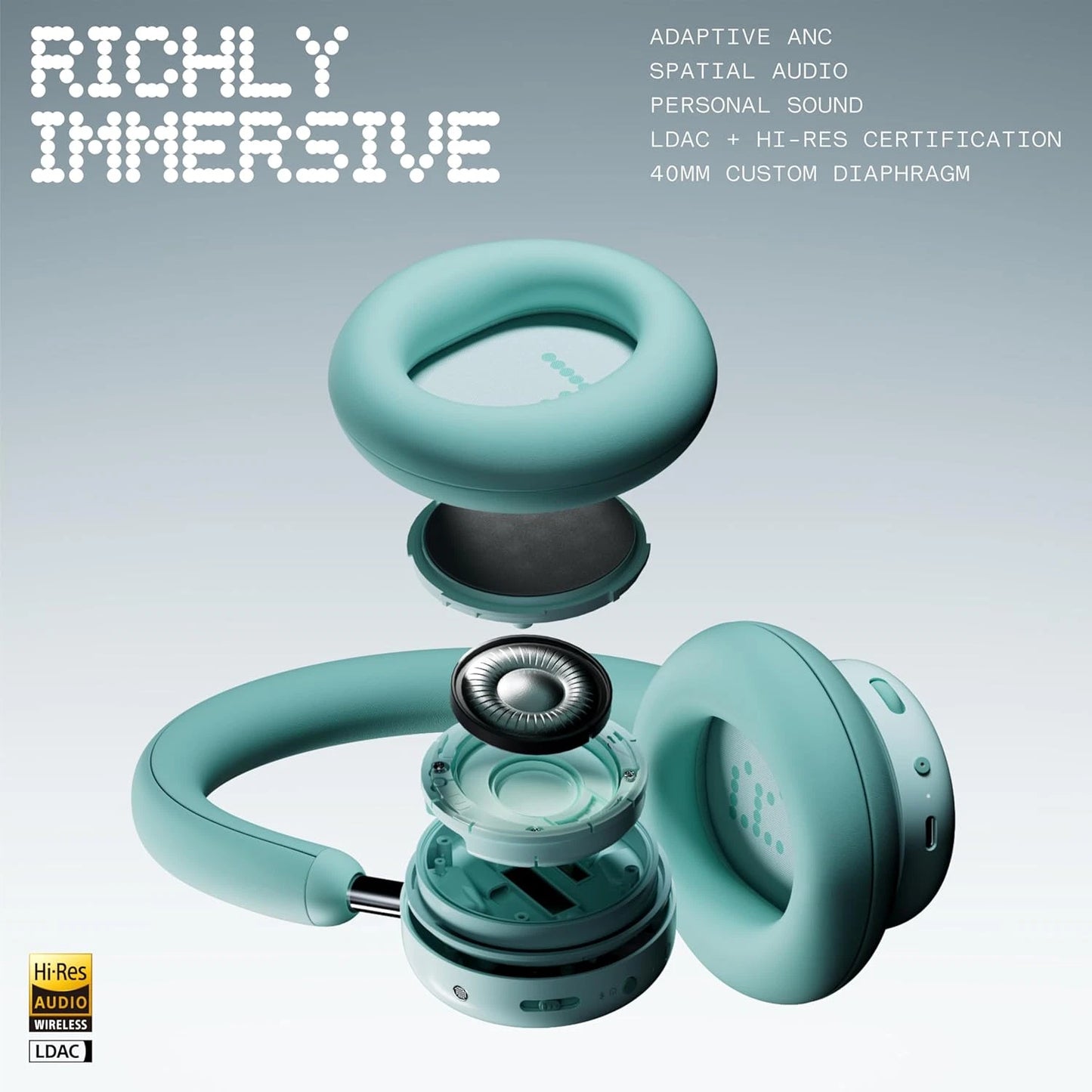 CMF by Nothing Headphone Pro Active Noise Canceling Wireless Headphones Bluetooth - Black