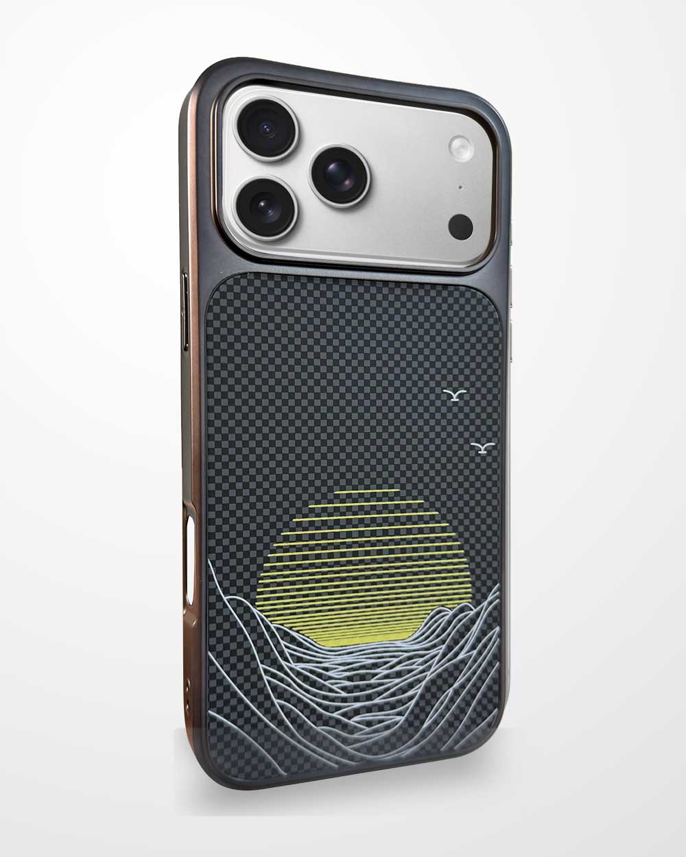 Premium TPU Pitaka Like Case for iPhone 17 Pro Max - Black