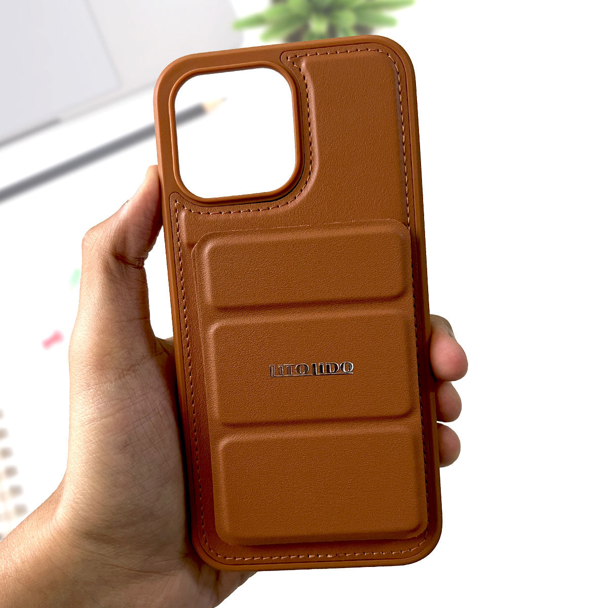 Leather MagSafe Wallet and Stand Case Shockproof for iPhone 15 Pro Max