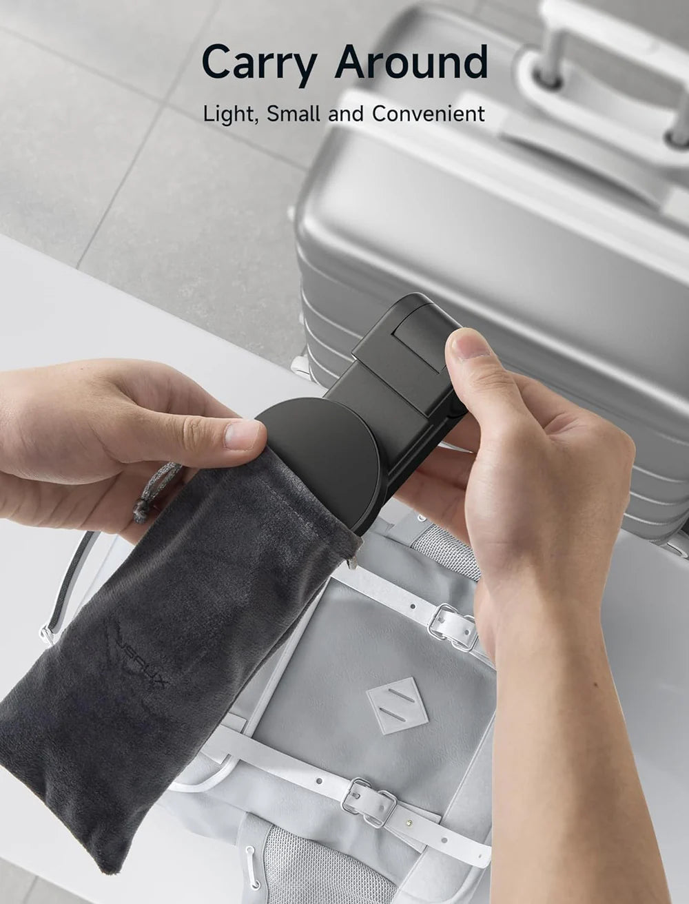 Jsaux Magnetic Ultra Compact Phone Holder - Black