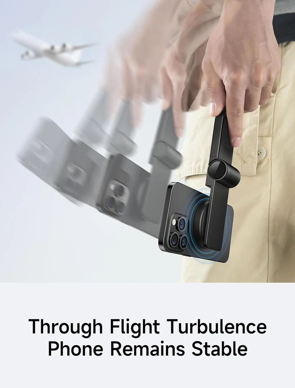 Jsaux Magnetic Ultra Compact Phone Holder - Black