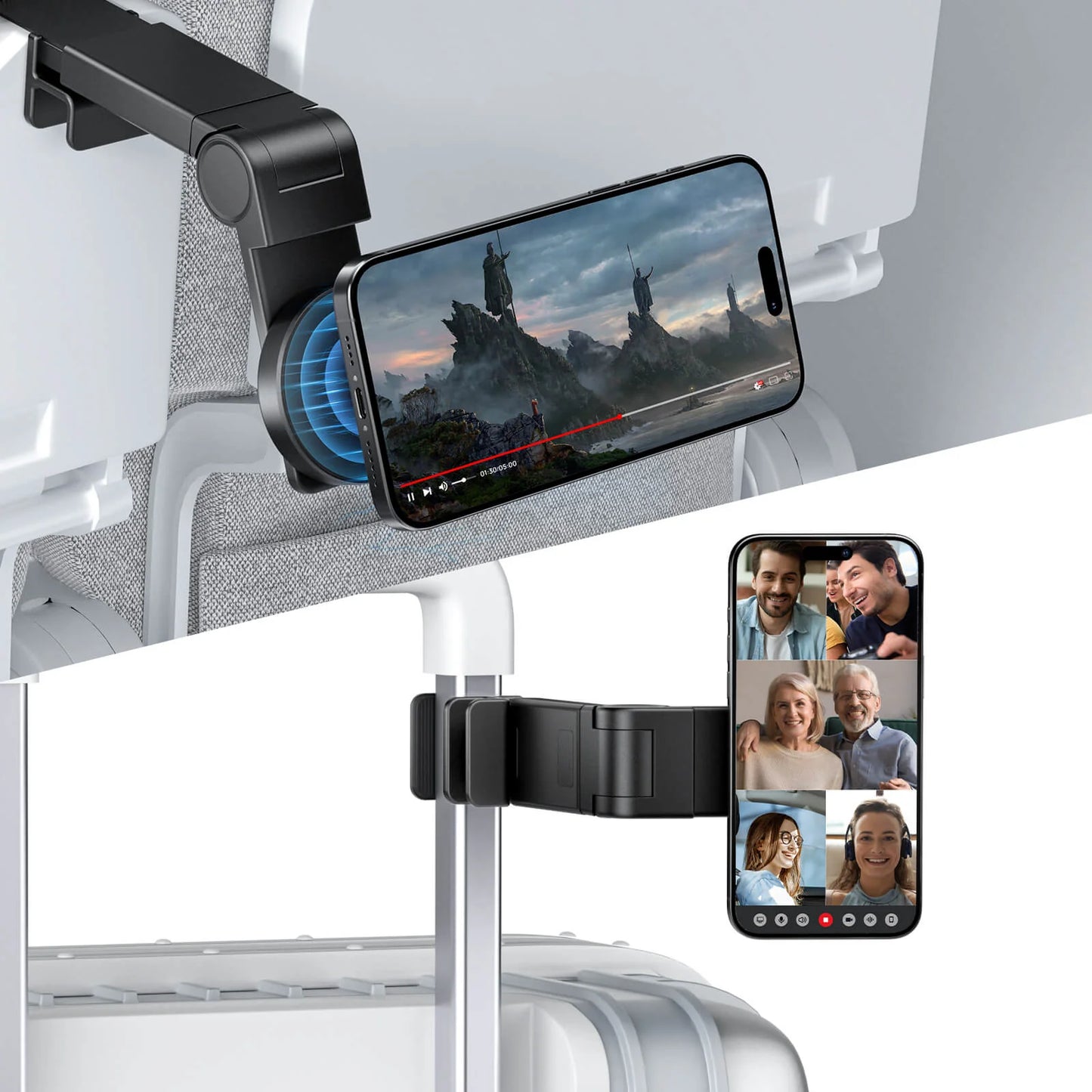 Jsaux Magnetic Ultra Compact Phone Holder - Black