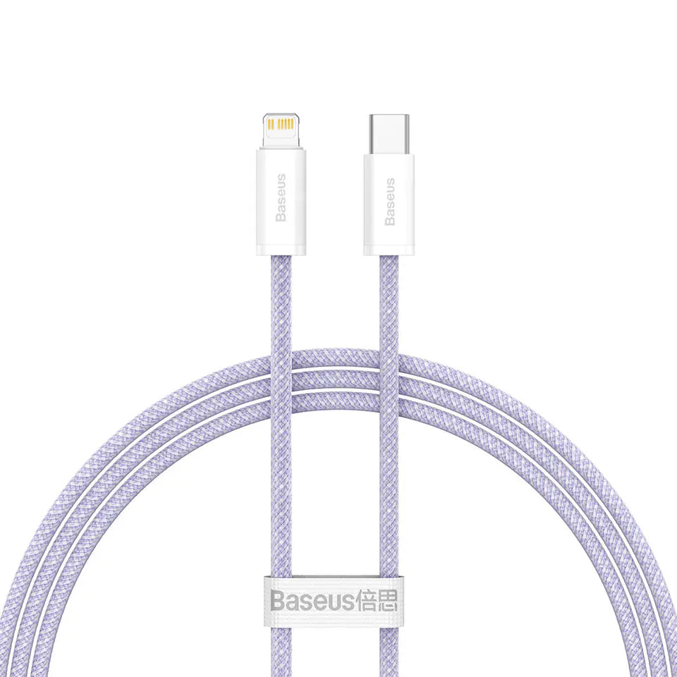Baseus Dynamic 2 Series USB-C – To Lightning PD 20W 1m – Purple - TecHub