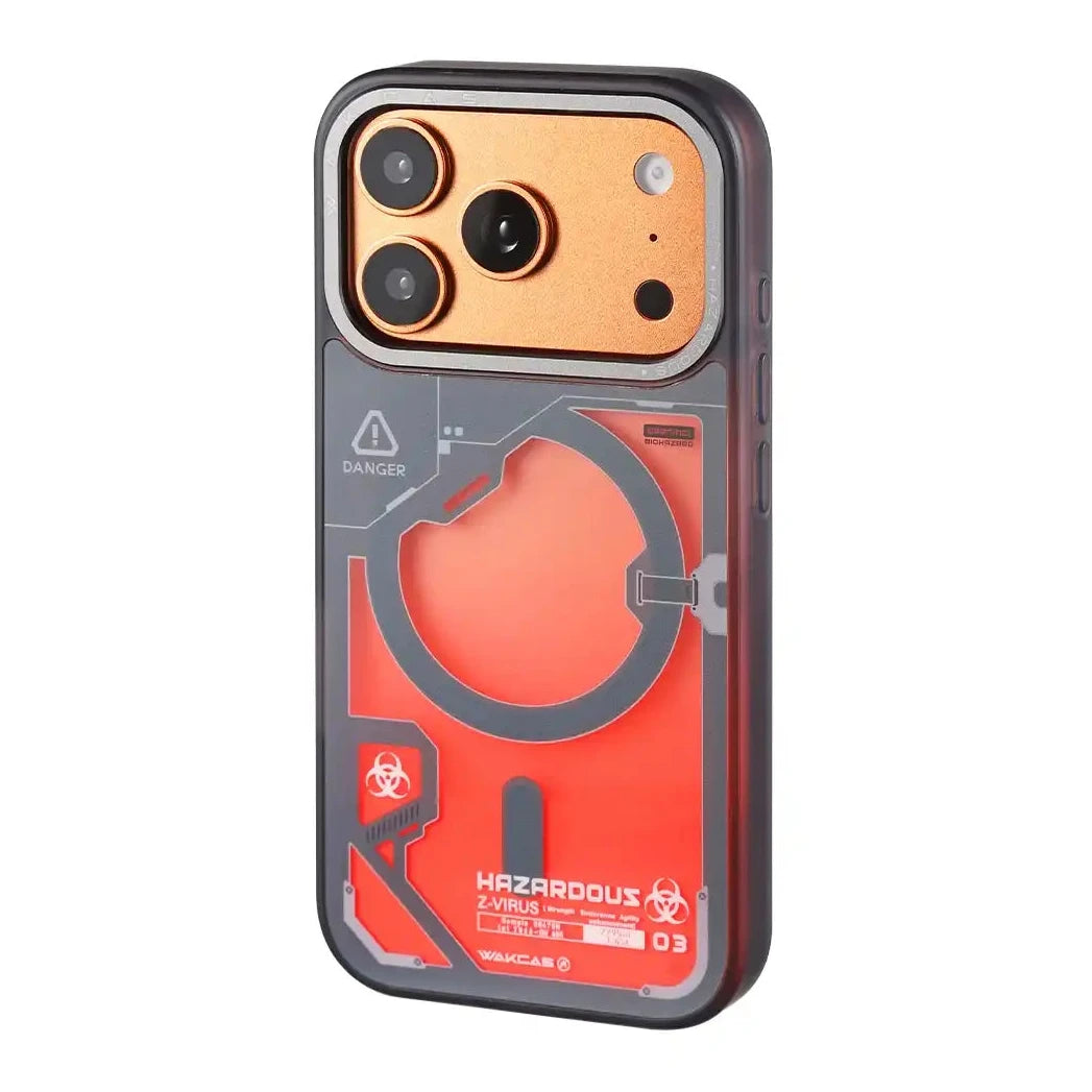 TecHub WAKCAS Glitter Liquid Sand iPhone 17 Pro Max case with shimmering, textured design for stylish phone protection.