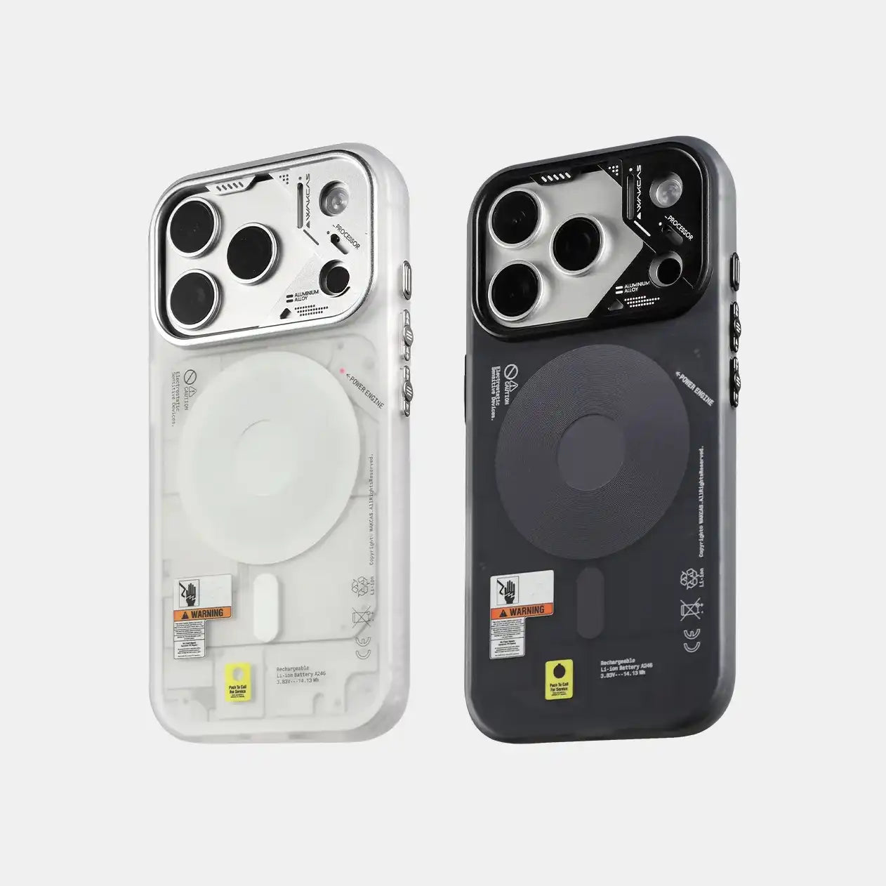 Frosted Mechanical Anti-Drop Magnetic iPhone Magsafe Case for iPhone 17 Pro Max