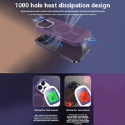 جراب مغناطيسي مقاوم للصدمات بتصميم شبكي جيد التهوية لـ iPhone 14 Pro Max - TecHub