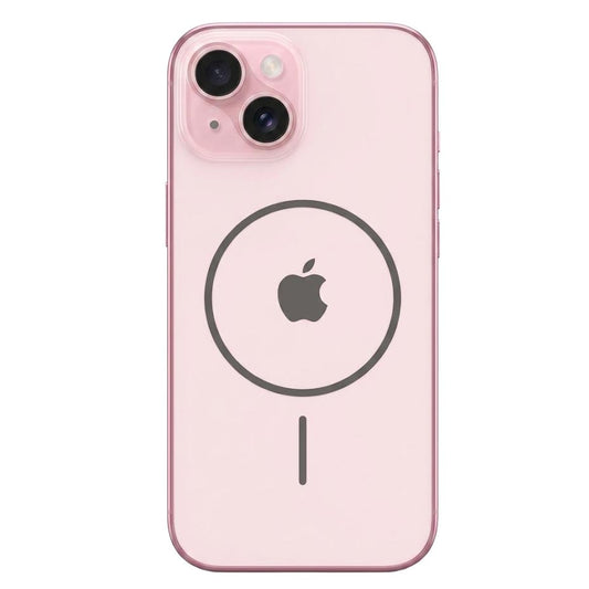 TecHub MagicMask luxury matte MagSafe case for iPhone 14 and 13 in pink, featuring a smooth, stylish design and precise cutouts.