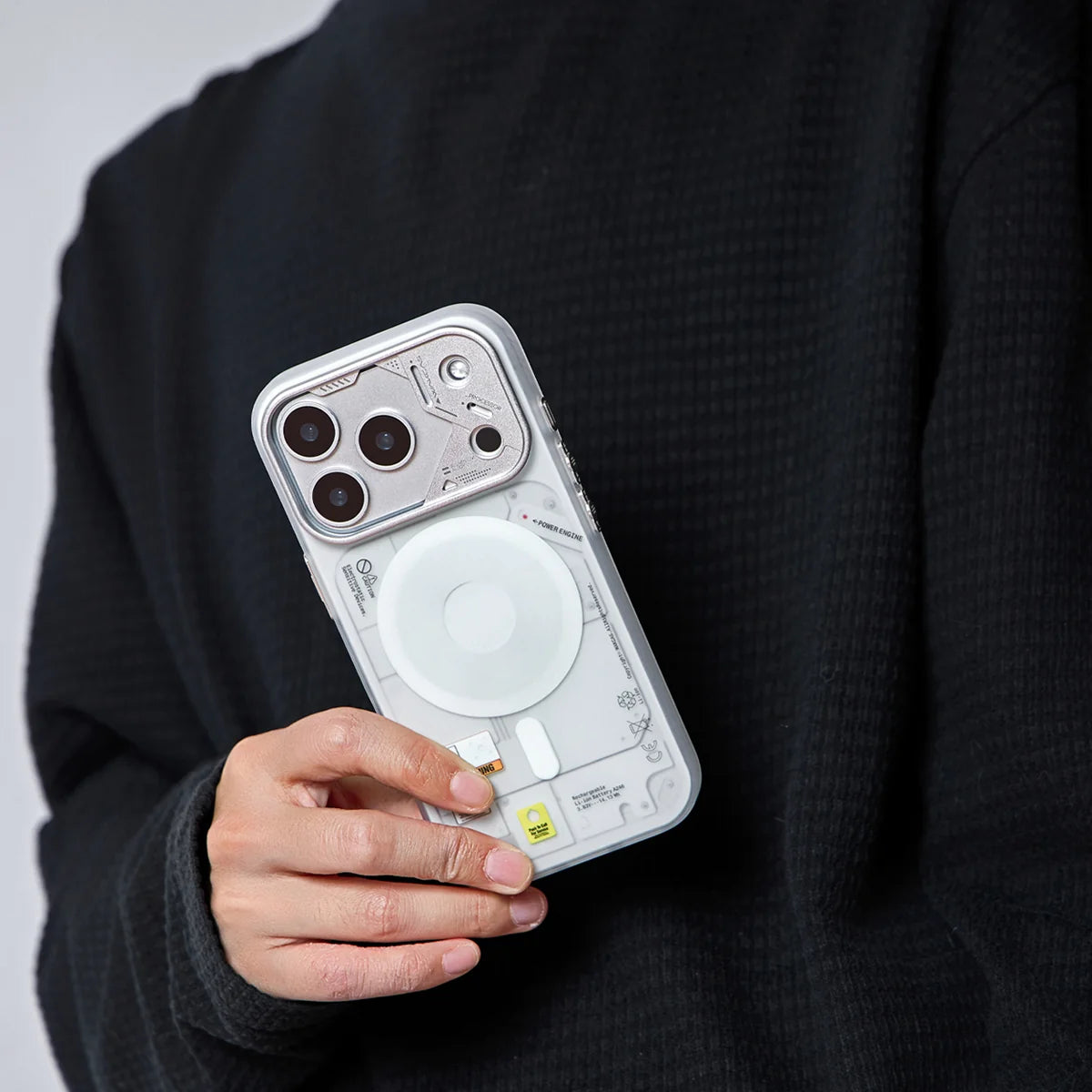 Frosted Mechanical Anti-Drop Magnetic iPhone Magsafe Case for iPhone 17 Pro Max