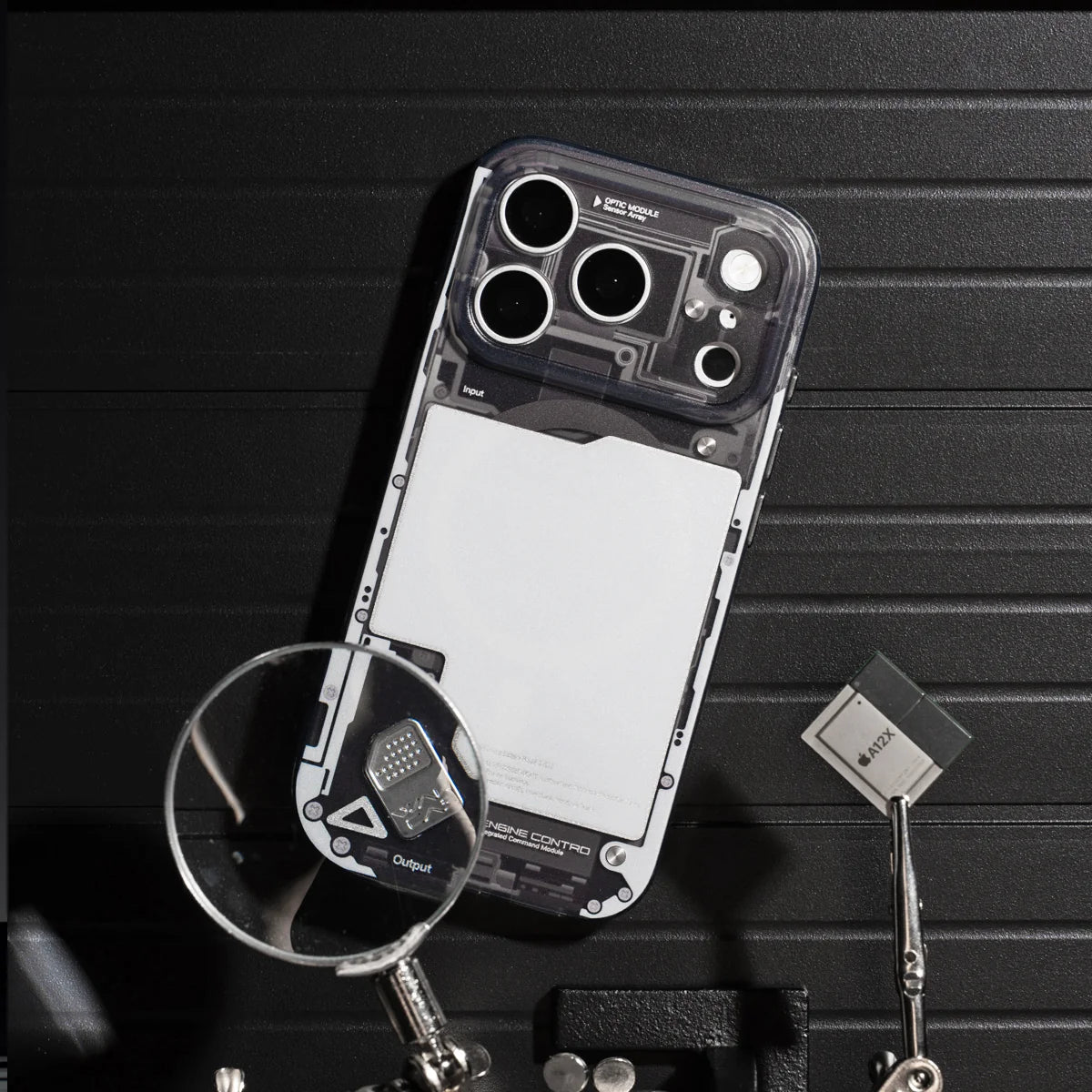 WAKCAS Black See-Through Matte MagSafe iPhone Case for iPhone 17 Pro Max - Matte Black See-Through