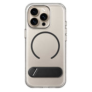 جراب TPU مطفي يدعم MagSafe فائق النحافة بحامل مدمج لـ iPhone 16 Pro Max
