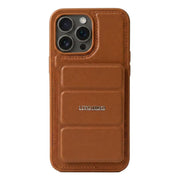 Leather MagSafe stand case for iPhone 15 Pro Max, shockproof protective cover with stand feature, by My Store.