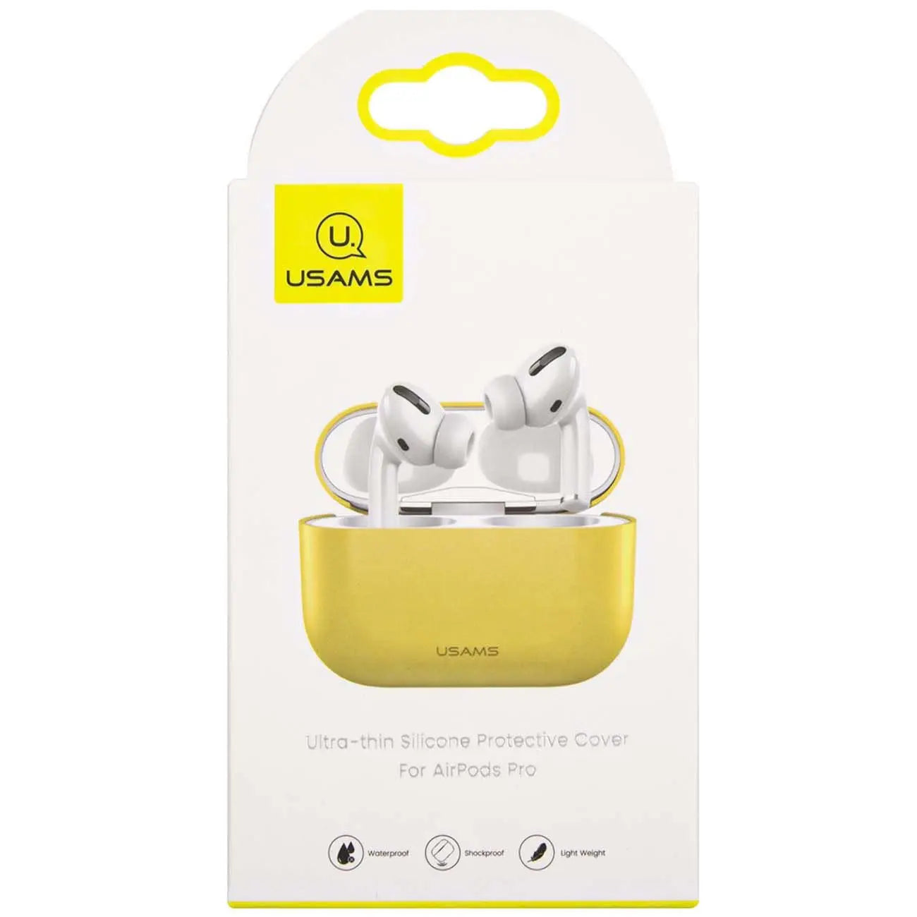 USAMS US-BH569 Ultra-thin Silicone Protective for Airpods Pro - Yellow - TecHub