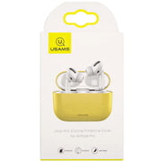 جراب USAMS US-BH569 من السيليكون فائق النحافة لحماية AirPods Pro - أصفر - TecHub