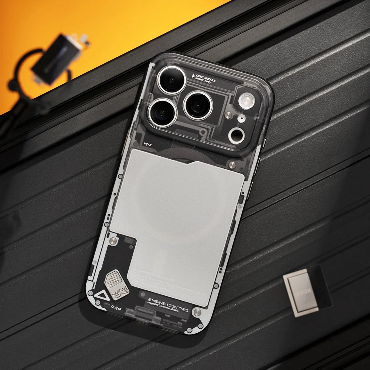 WAKCAS Black See-Through Matte MagSafe iPhone Case for iPhone 17 Pro Max - Matte Black See-Through