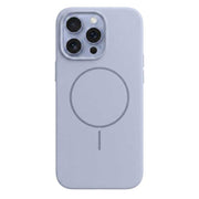 Light blue magnetic liquid silicon case for iPhone 14 Pro Max by TecHub, showing a smooth, flexible protective cover with magnetic closure.