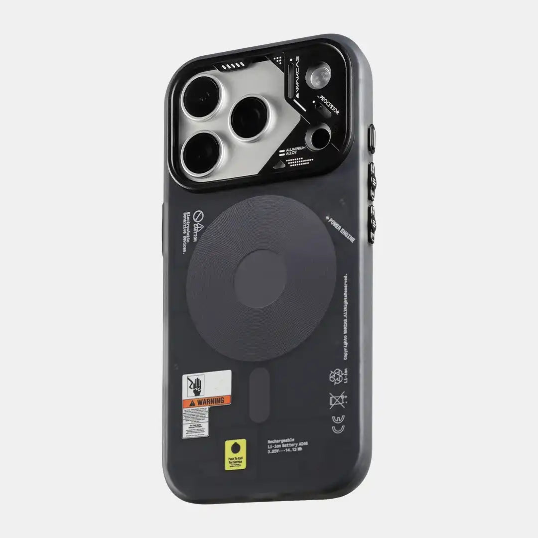 Frosted Mechanical Anti-Drop Magnetic iPhone Magsafe Case for iPhone 17 Pro Max