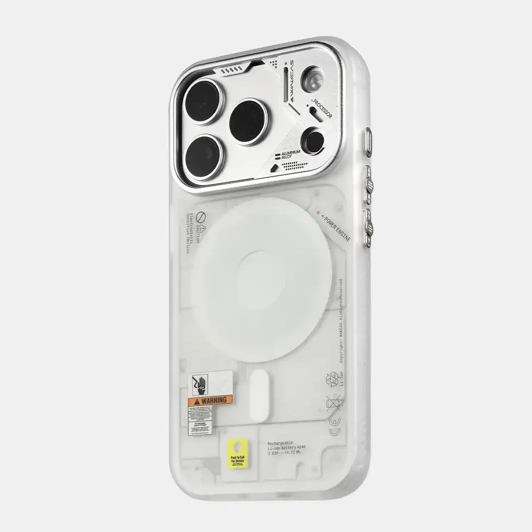 Frosted Mechanical Anti-Drop Magnetic iPhone Magsafe Case for iPhone 17 Pro Max
