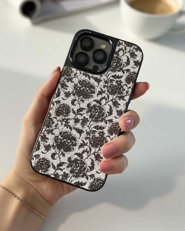 Puloka Resplendent Series Case for iPhone 16 Pro Max - Floral Texture