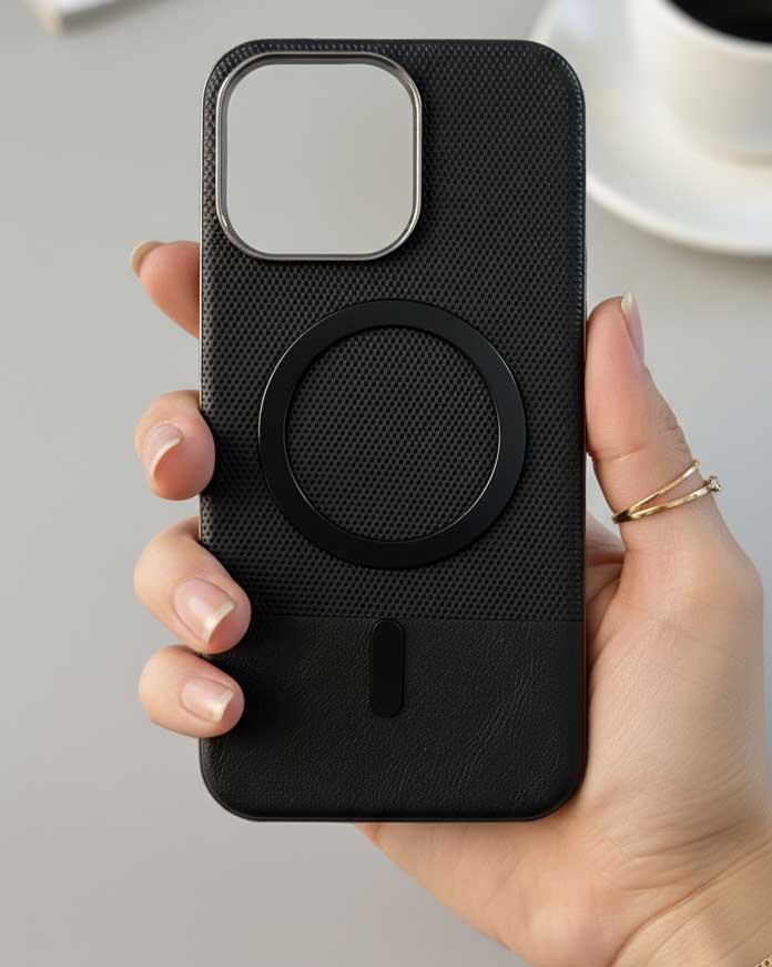 Luxury Design Electroplated PC Hard PU Case for iPhone 16 Pro Max