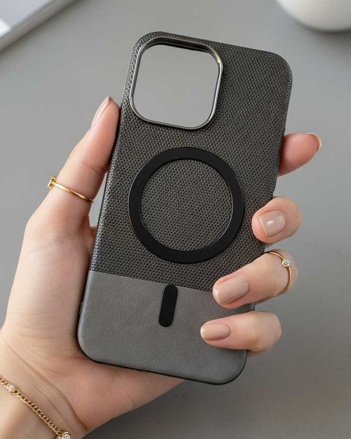 Luxury Design Electroplated PC Hard PU Case for iPhone 16 Pro Max