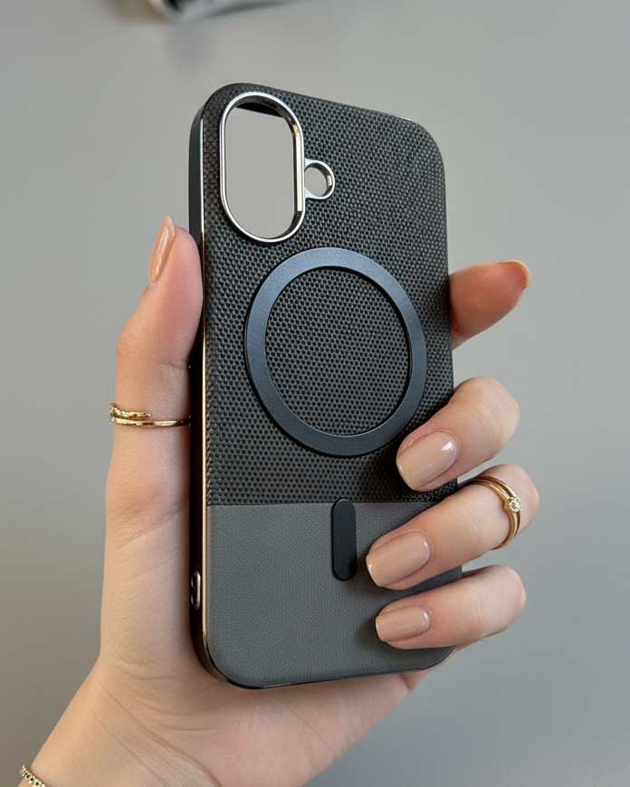 Luxury Design Electroplated PC Hard PU Case for iPhone 16