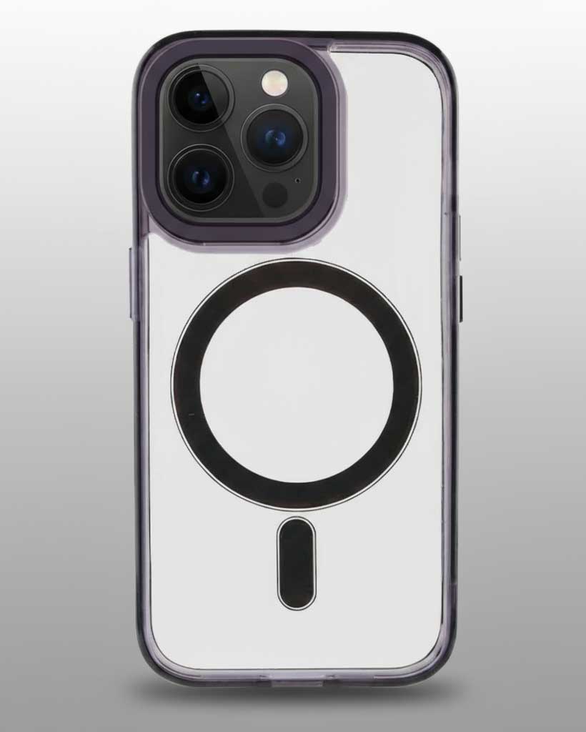 Matte Frosted Crush M MagSafe case for iPhone 15 Pro Max, featuring durable protective design and sleek aesthetic.