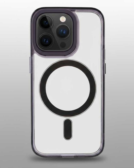 Matte Frosted Crush M MagSafe case for iPhone 15 Pro Max, featuring durable protective design and sleek aesthetic.