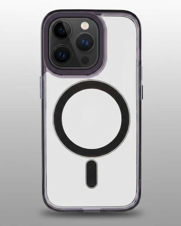 Matte Frosted Crush M MagSafe case for iPhone 15 Pro Max, featuring durable protective design and sleek aesthetic.