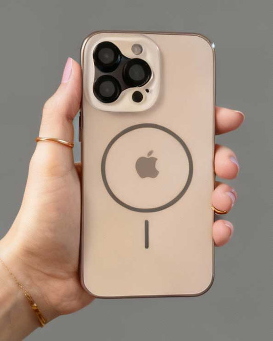 MagicMask Luxury Matt MagSafe Case for iPhone 16 Pro Max - Sandstone