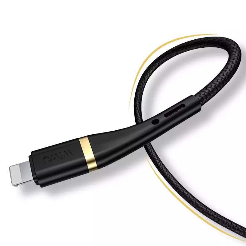 Wiwu Elite cable ED-100 2.4A USB Lightning 1.2M - Black - TecHub