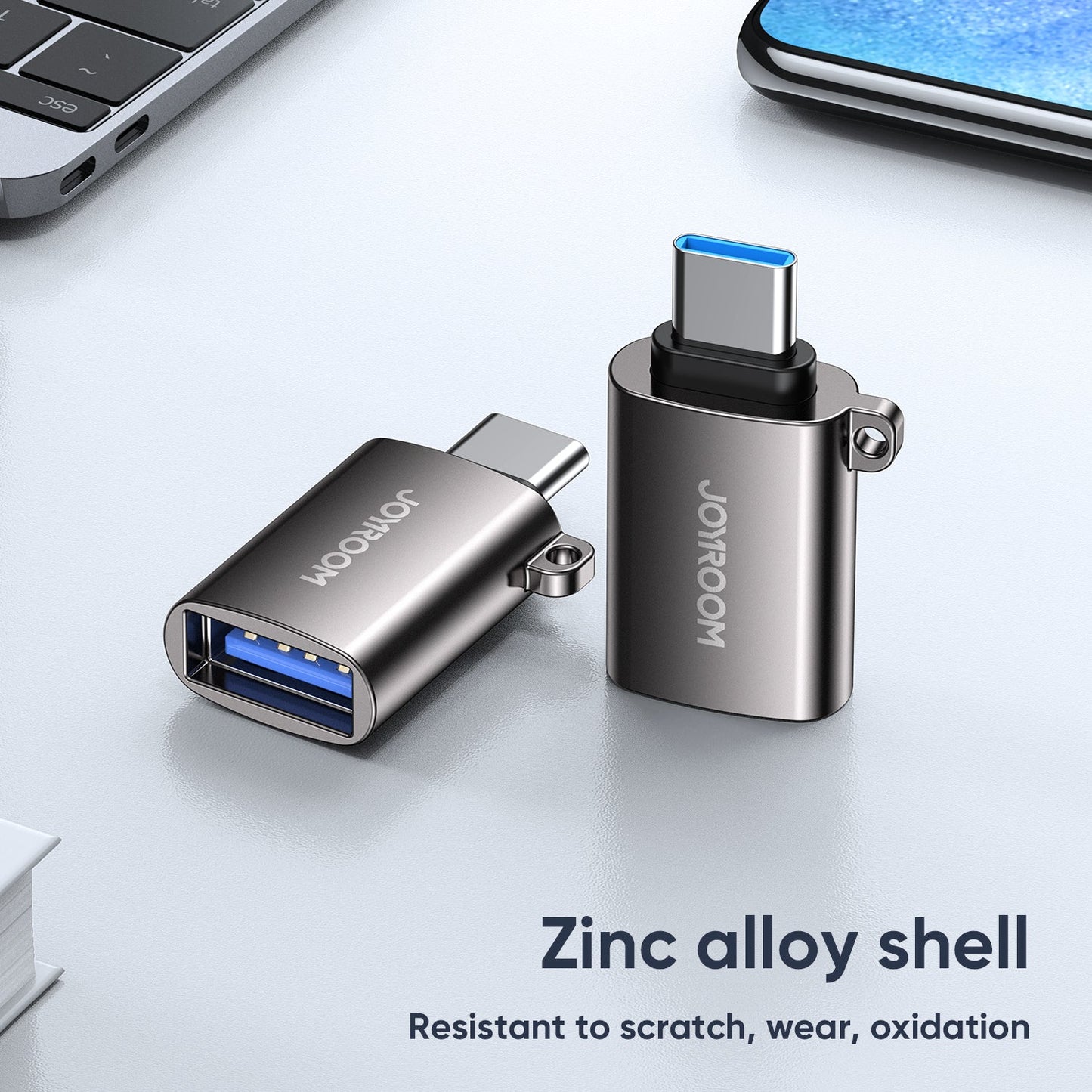 Joyroom Type C (Male) to USB (Female) Adapter - Black